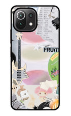 Softcore case Mi 11 Lite NE 5G Glass Case Back Cover by Casekaro