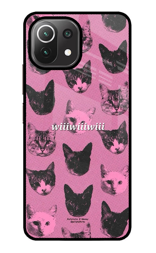Pink Cats Mi 11 Lite NE 5G Glass Case