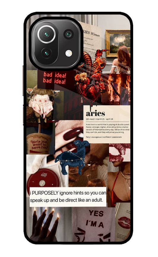 Zodiac Aries Mi 11 Lite NE 5G Glass Case