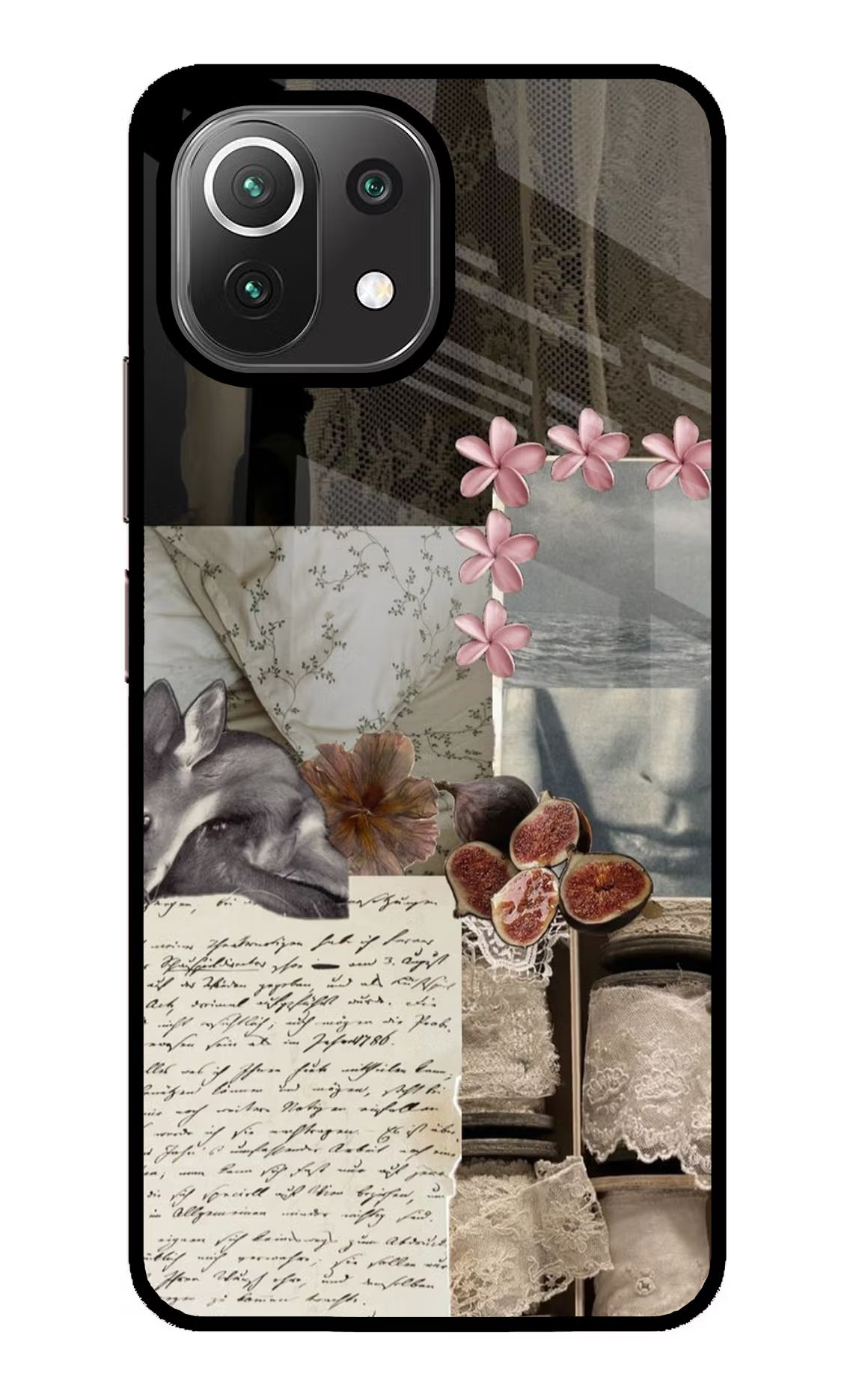 Midnight Sky Mi 11 Lite NE 5G Glass Case Back Cover by Casekaro