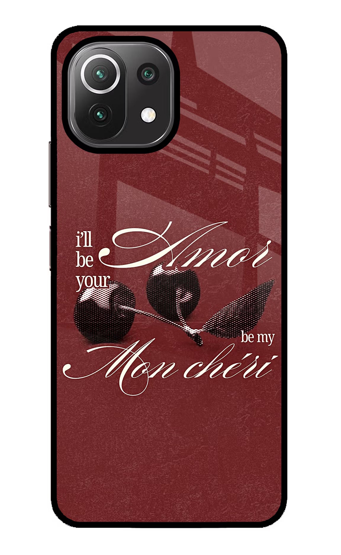 Velvet Cherry Mi 11 Lite NE 5G Glass Case