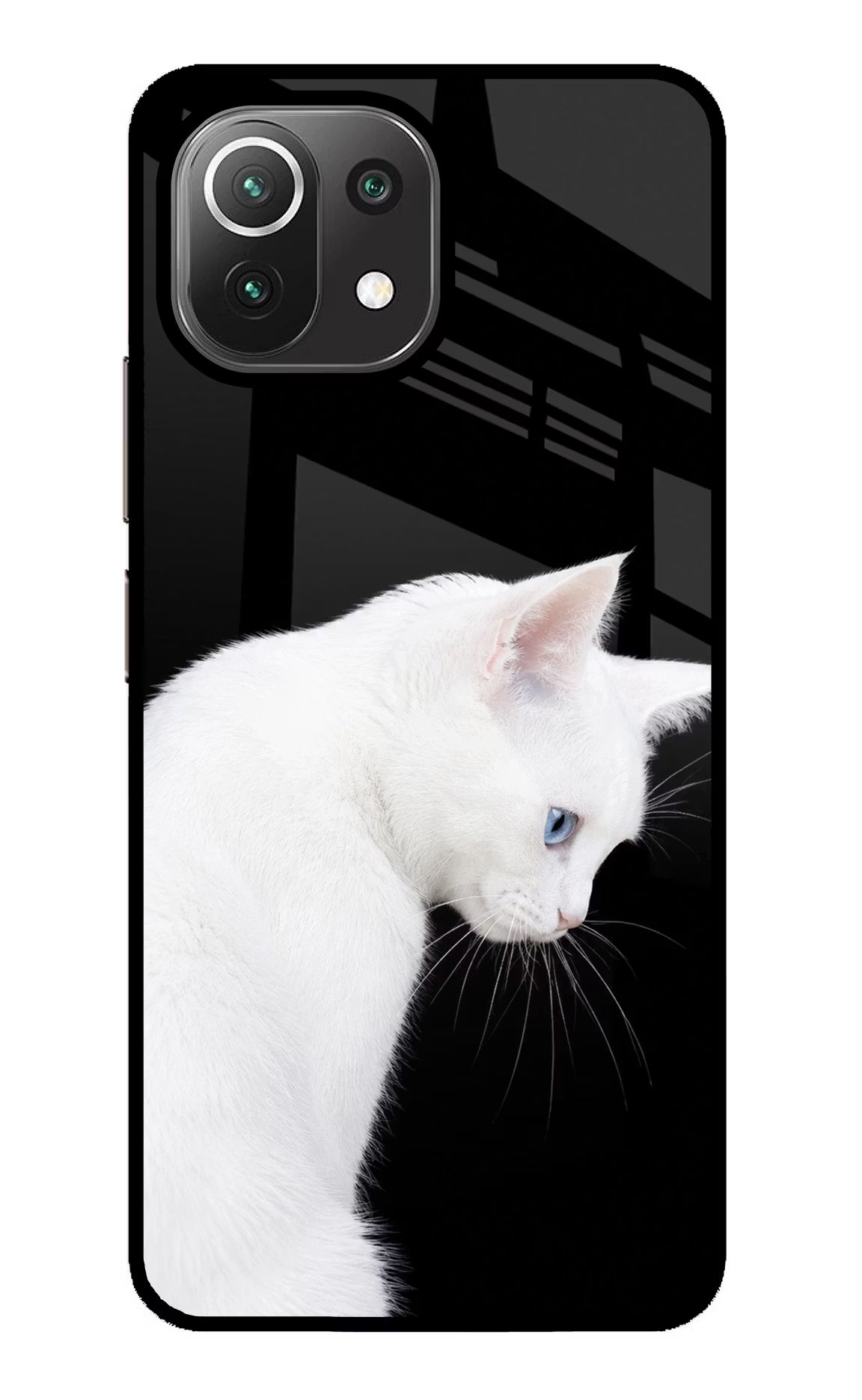 Snow Gaze Mi 11 Lite NE 5G Glass Case Back Cover by Casekaro