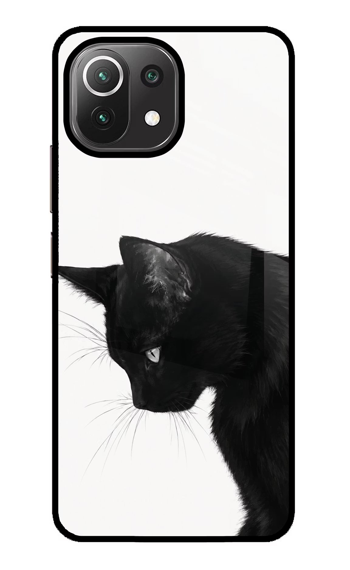 Shadow Gaze Mi 11 Lite NE 5G Glass Case Back Cover by Casekaro