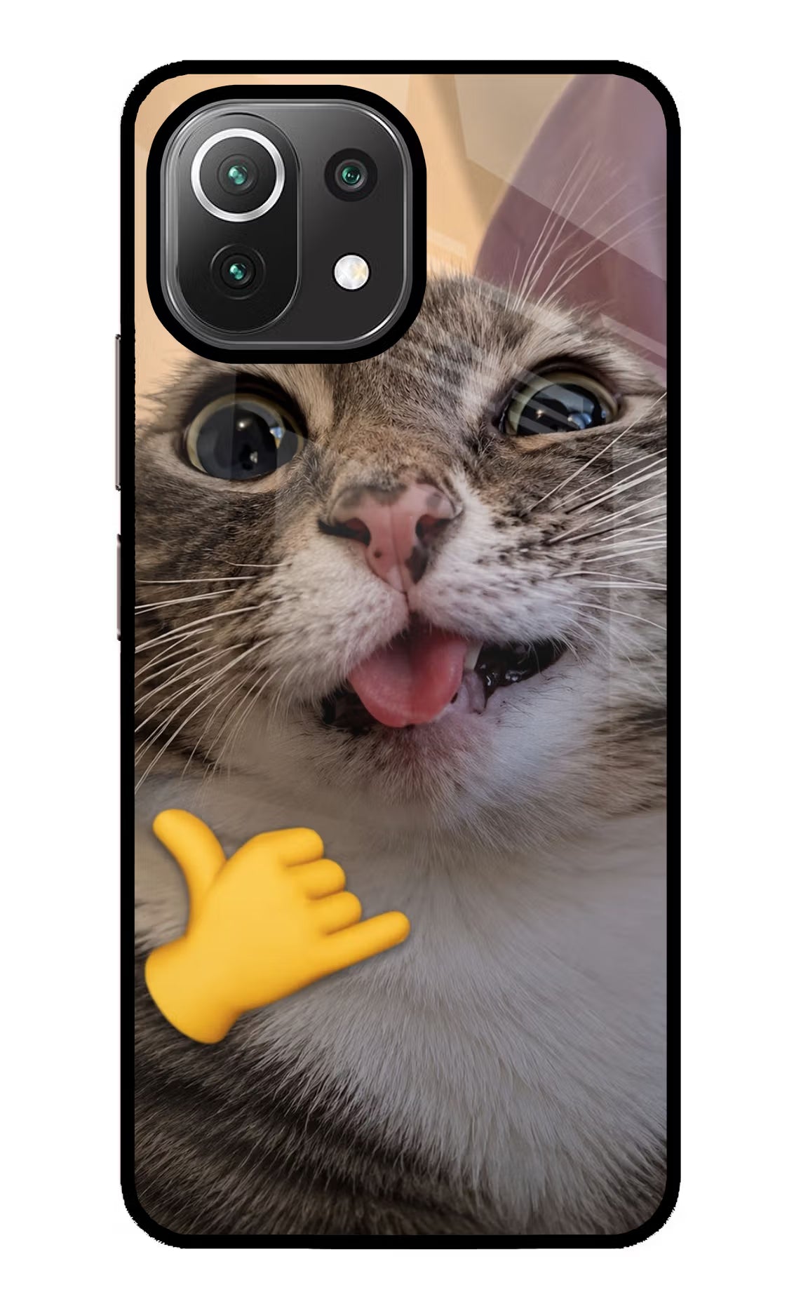 Silly Cat Call Mi 11 Lite NE 5G Glass Case