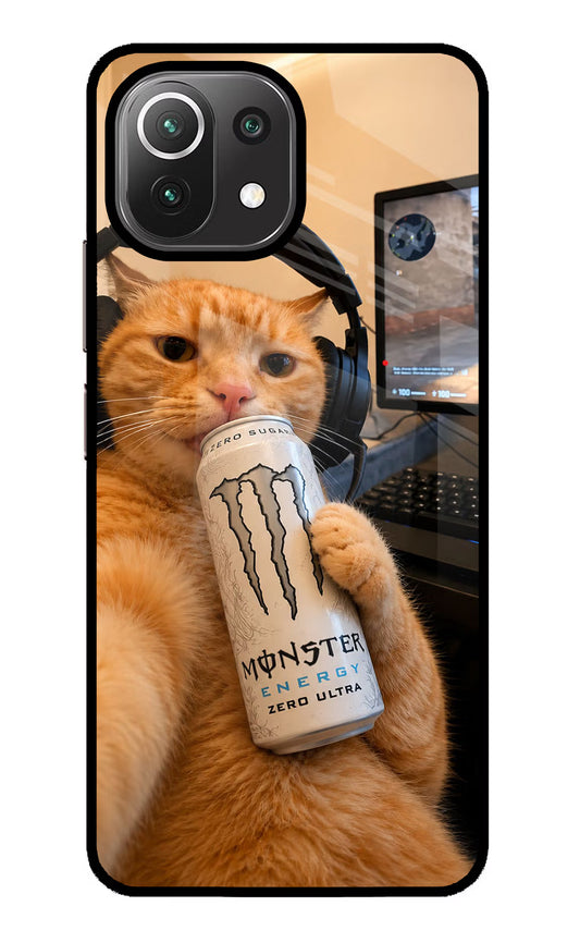 Gamer Cat Energy Mi 11 Lite NE 5G Glass Case