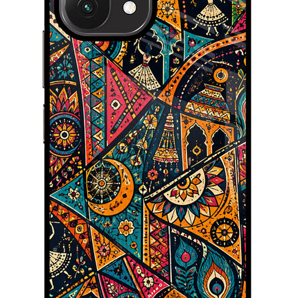 Folk Print Mi 11 Lite NE 5G Glass Case