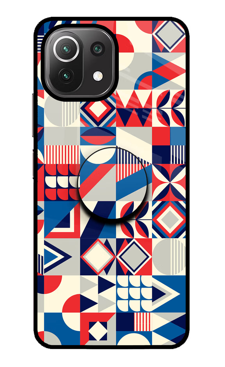 Colorful Pattern Mi 11 Lite NE 5G Pop Case, Glass case