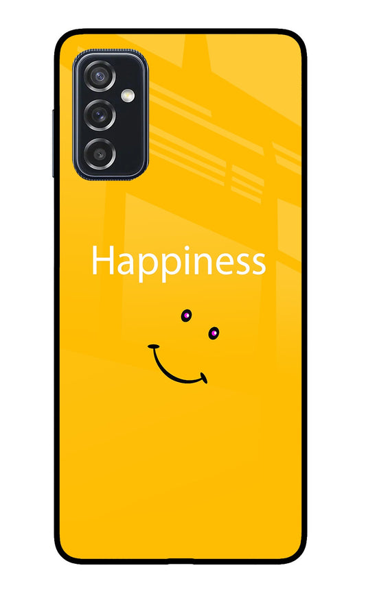 Happiness With Smiley Samsung M52 5G Glass Case
