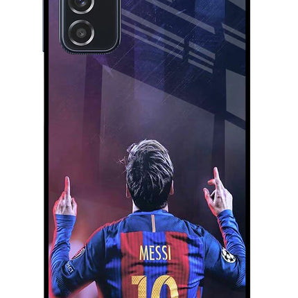 Messi Samsung M52 5G Glass Case Back Cover by Casekaro