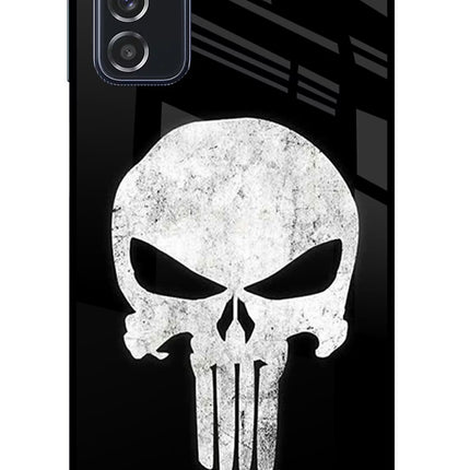 Punisher Skull Samsung M52 5G Glass Case Back Cover by Casekaro