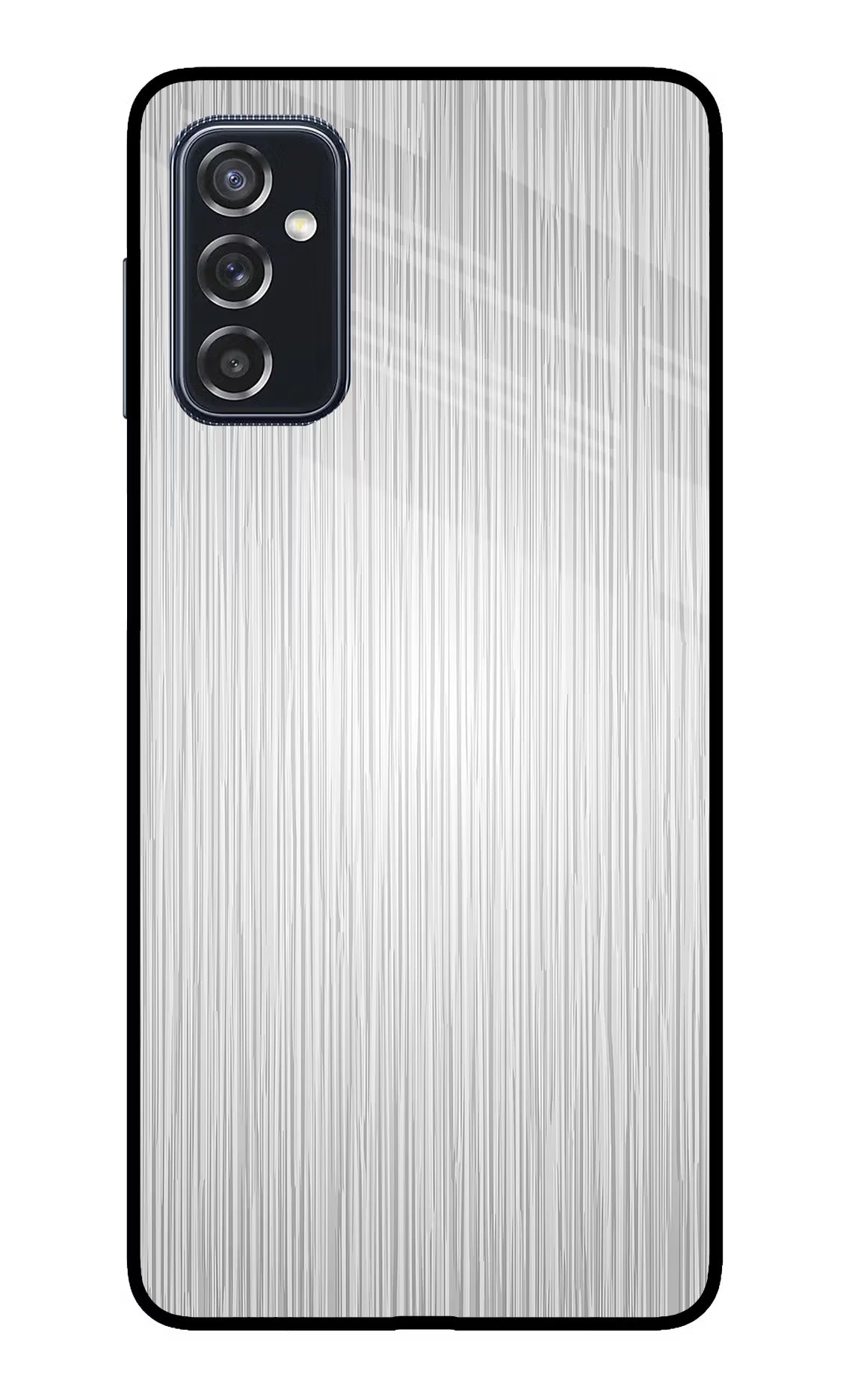 Wooden Grey Texture Samsung M52 5G Glass Case Back Cover by Casekaro