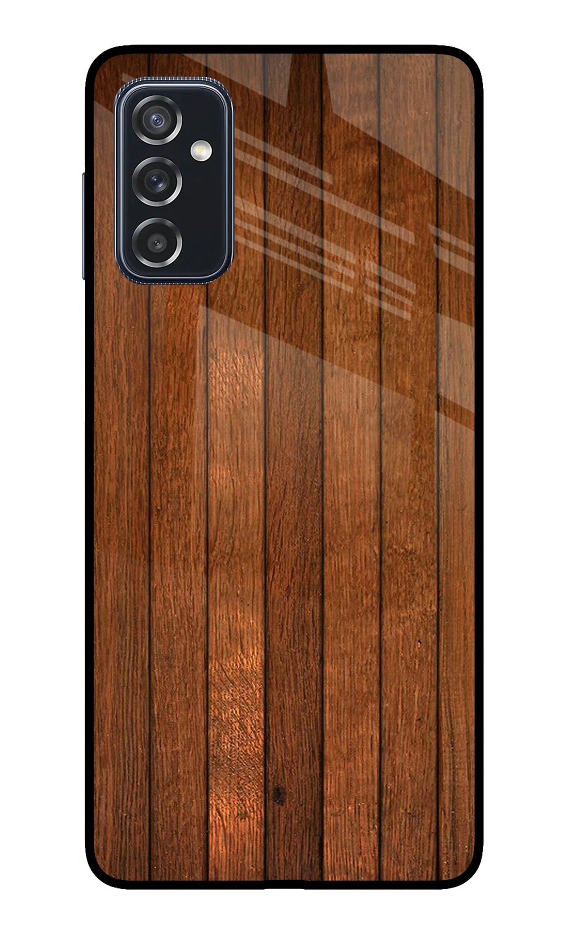 Wooden Artwork Bands Samsung M52 5G Back Cover