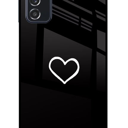 Heart Samsung M52 5G Glass Case Back Cover by Casekaro