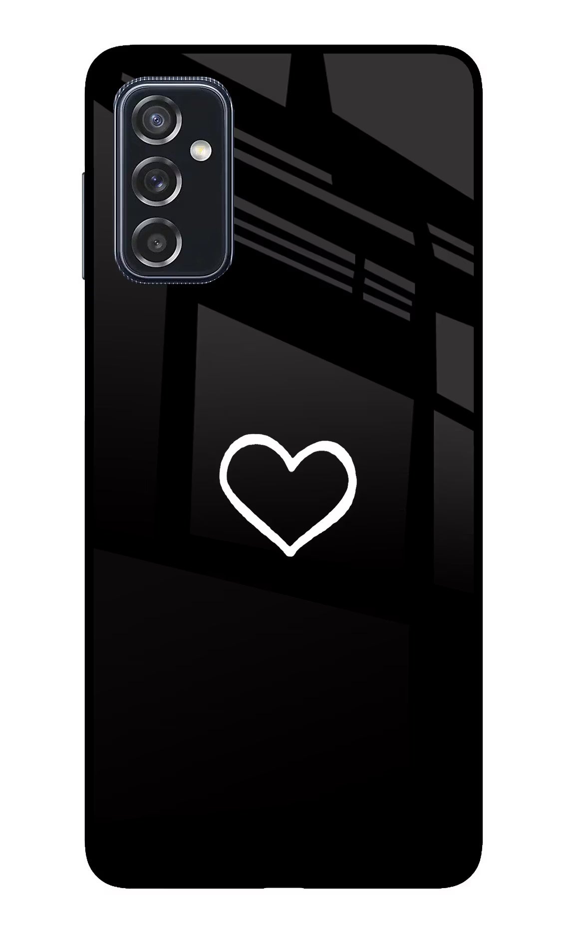 Heart Samsung M52 5G Glass Case Back Cover by Casekaro