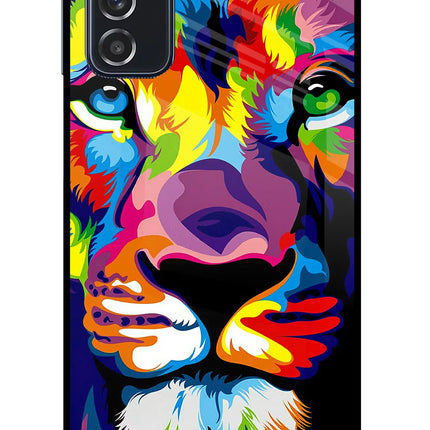 Lion Samsung M52 5G Glass Case Back Cover by Casekaro