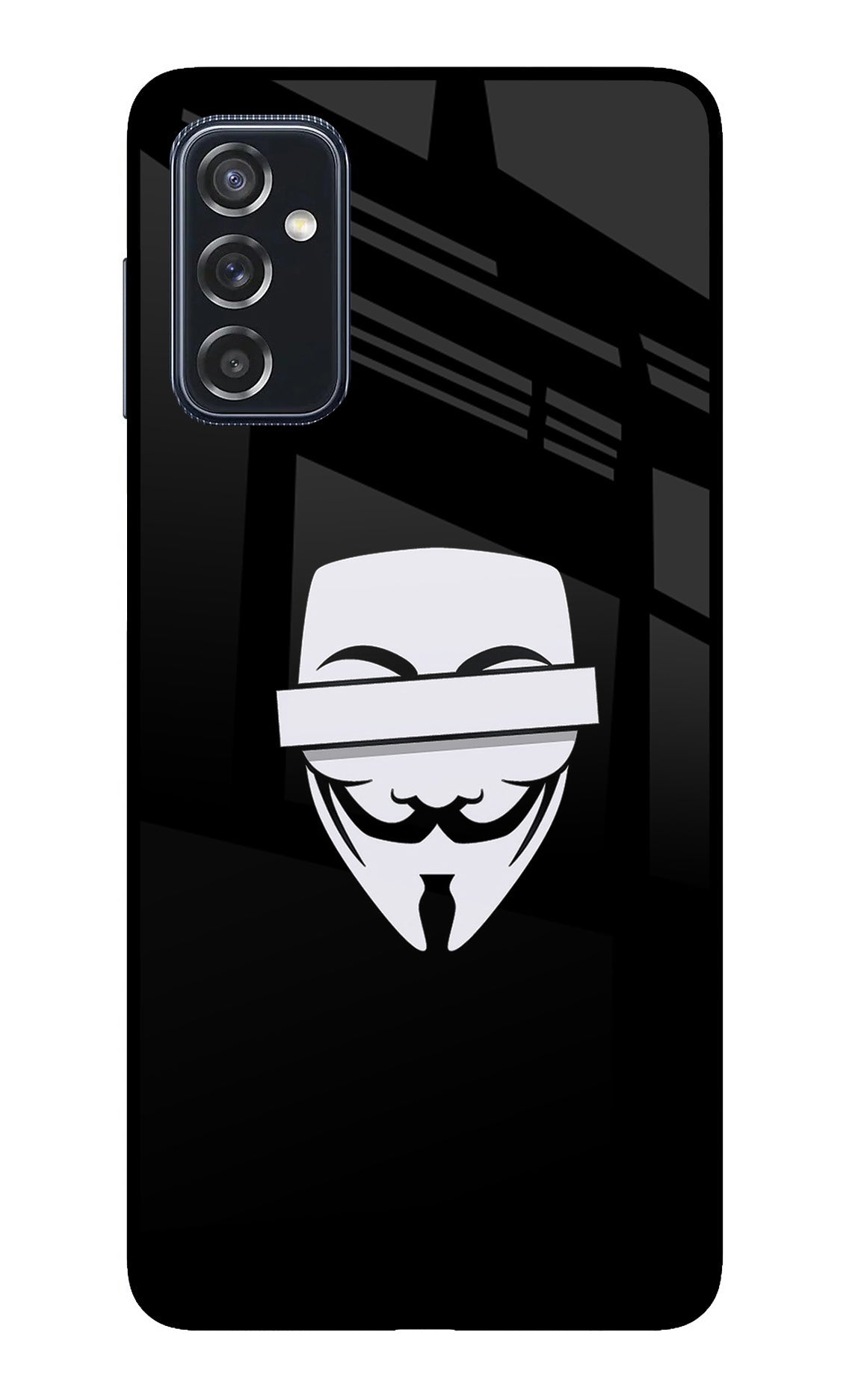 Anonymous Face Samsung M52 5G Glass Case