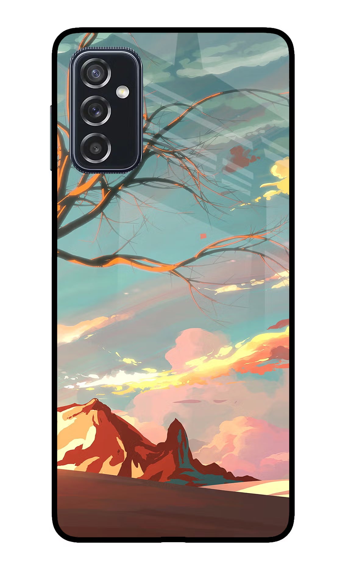 Scenery Samsung M52 5G Glass Case Back Cover by Casekaro
