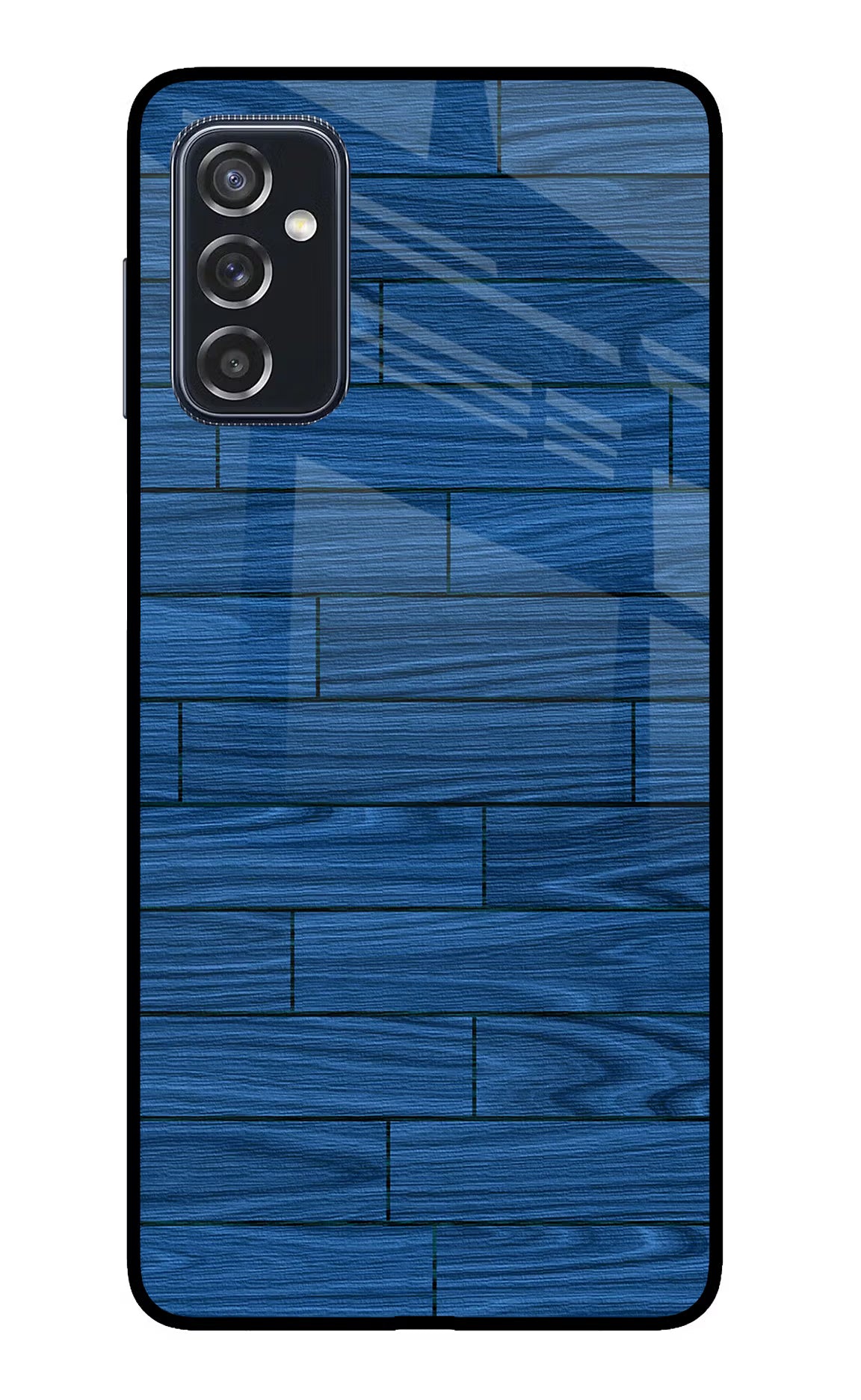 Wooden Texture Samsung M52 5G Glass Case Back Cover by Casekaro