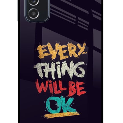 Everything Will Be Ok Samsung M52 5G Glass Case Back Cover by Casekaro