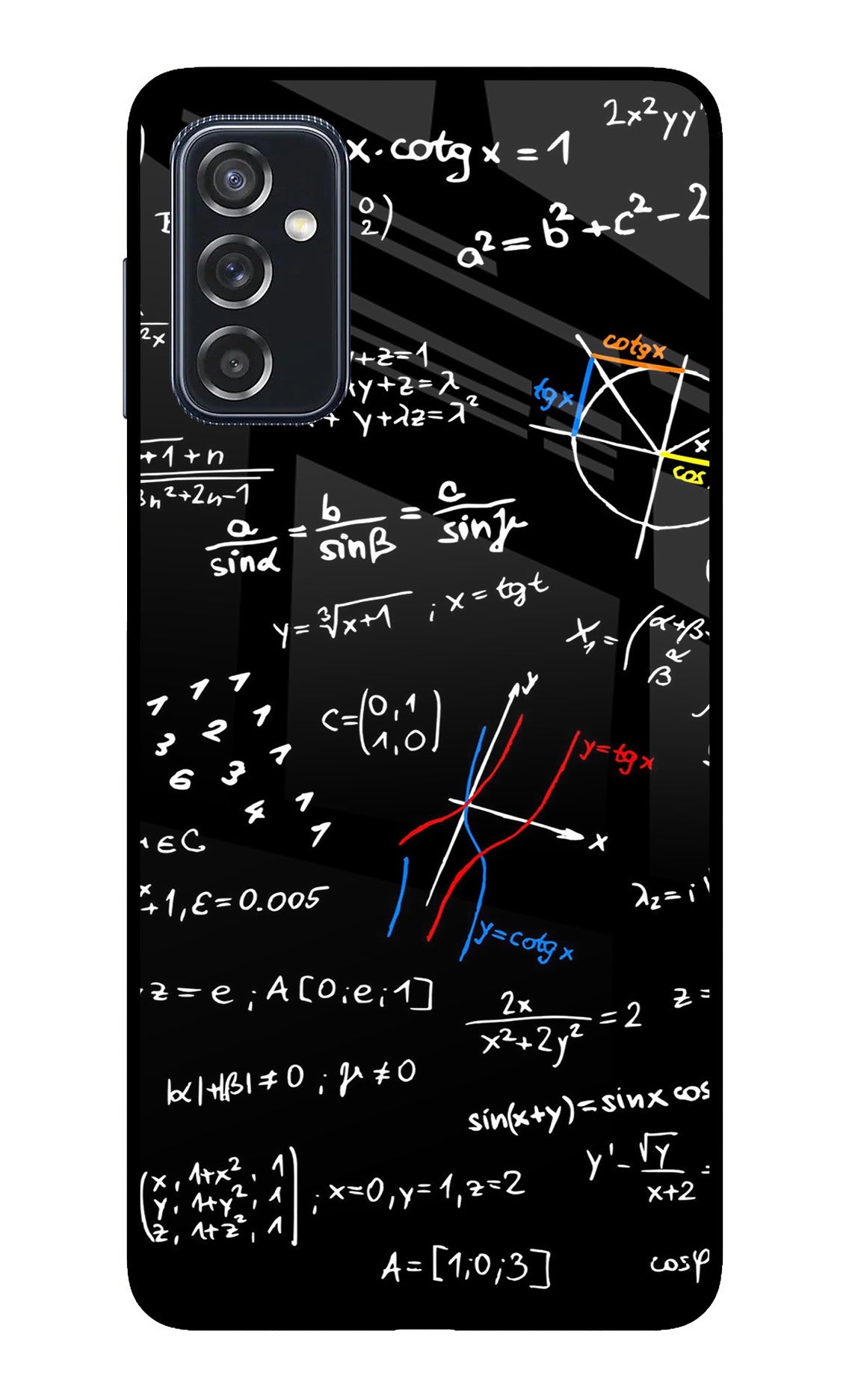 Mathematics Formula Samsung M52 5G Glass Case