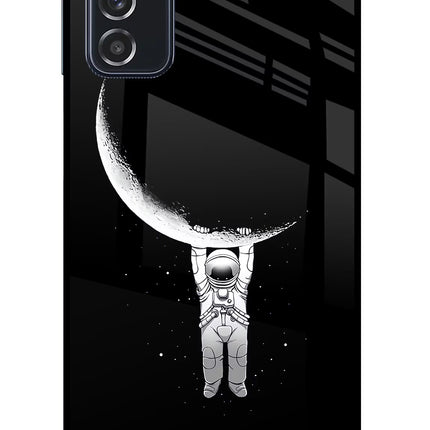 Moon Space Samsung M52 5G Glass Case Back Cover by Casekaro