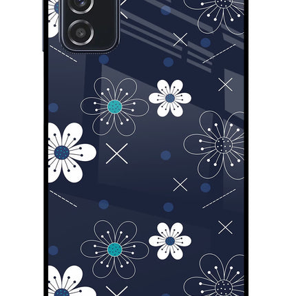 Flowers Samsung M52 5G Glass Case Back Cover by Casekaro