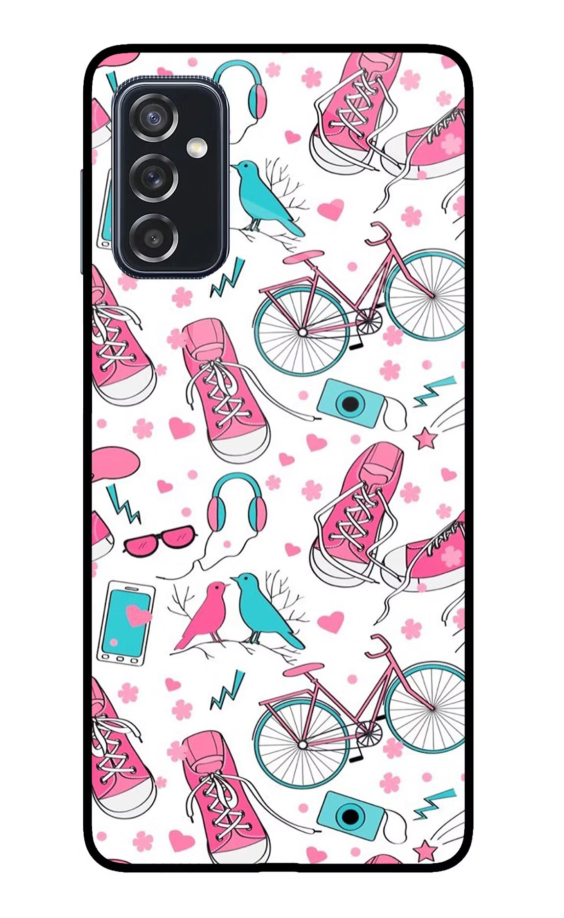 Artwork Samsung M52 5G Glass Case Back Cover by Casekaro