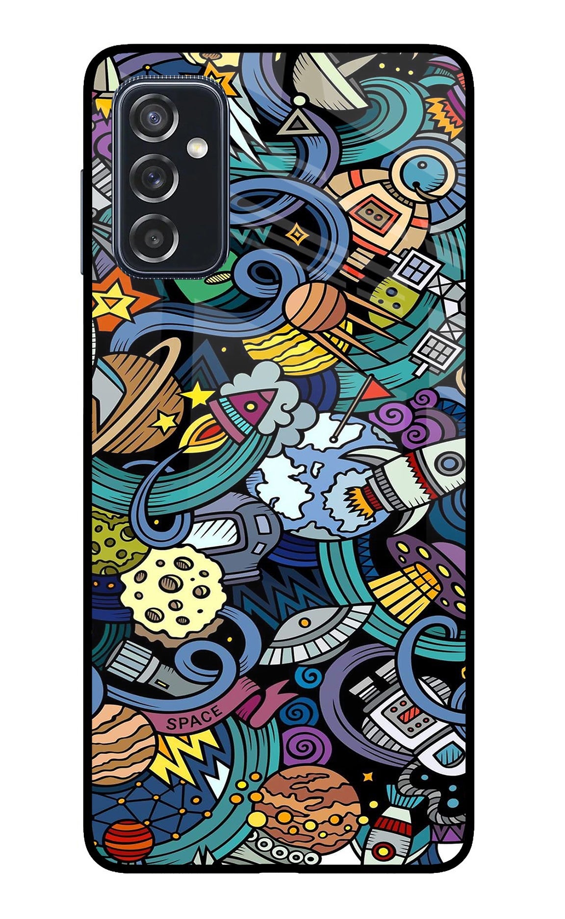 Space Abstract Samsung M52 5G Back Cover