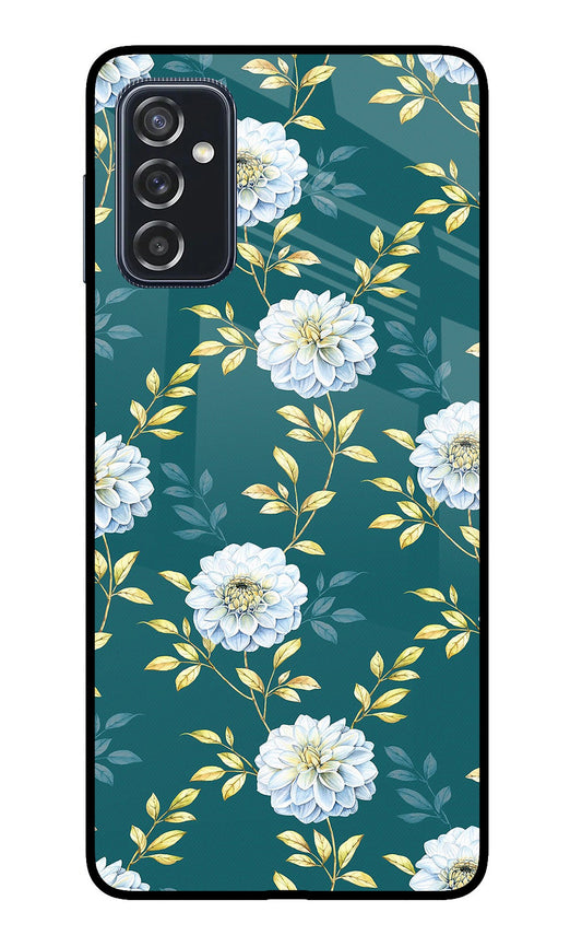 Flowers Samsung M52 5G Glass Case