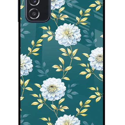 Flowers Samsung M52 5G Glass Case Back Cover by Casekaro