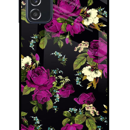 Flowers Samsung M52 5G Glass Case Back Cover by Casekaro