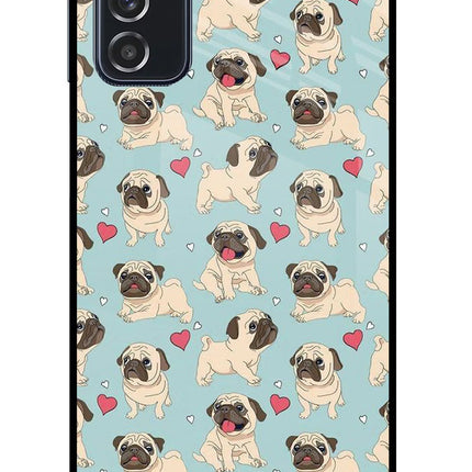 Pug Dog Samsung M52 5G Glass Case Back Cover by Casekaro