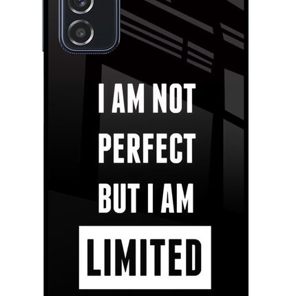 I Am Not Perfect But I Am Limited Edition Samsung M52 5G Glass Case Back Cover by Casekaro