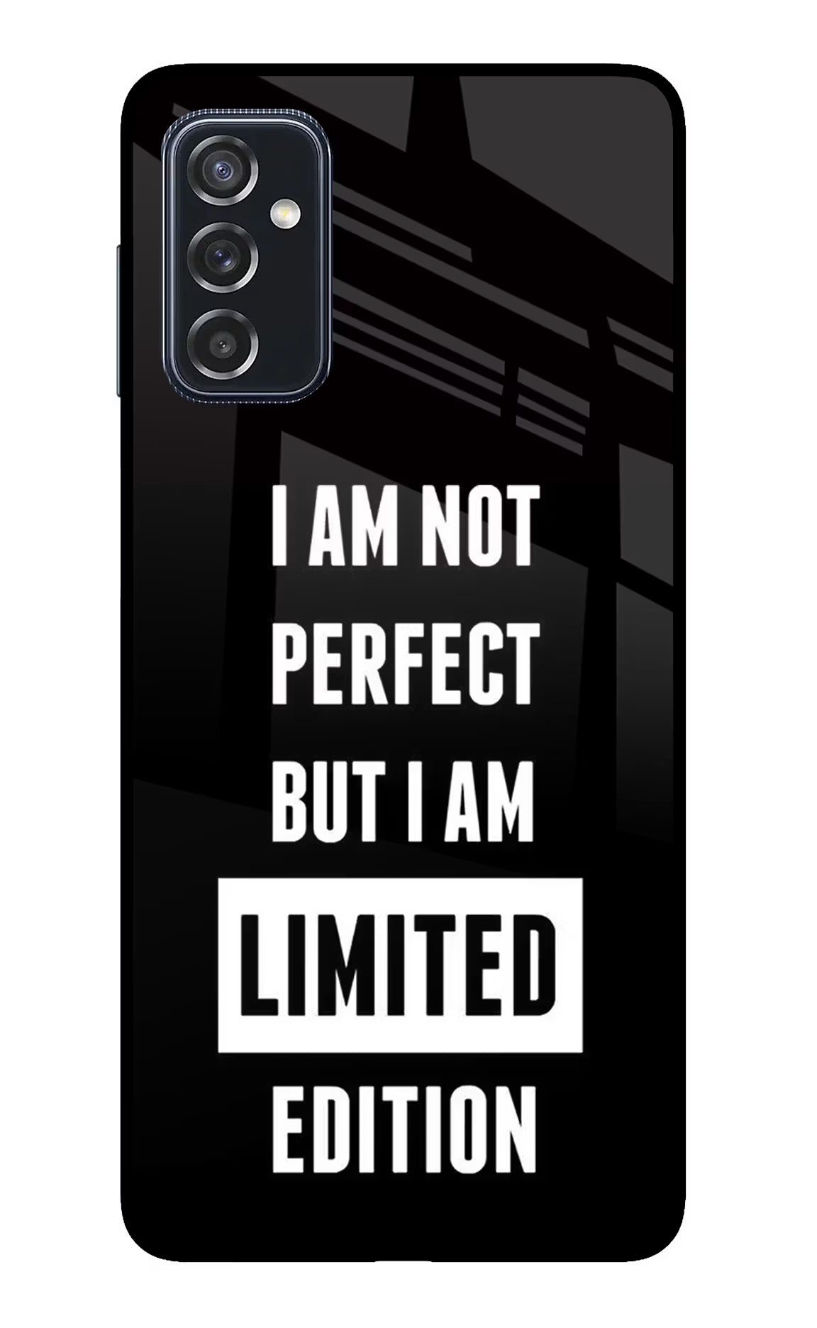 I Am Not Perfect But I Am Limited Edition Samsung M52 5G Glass Case Back Cover by Casekaro