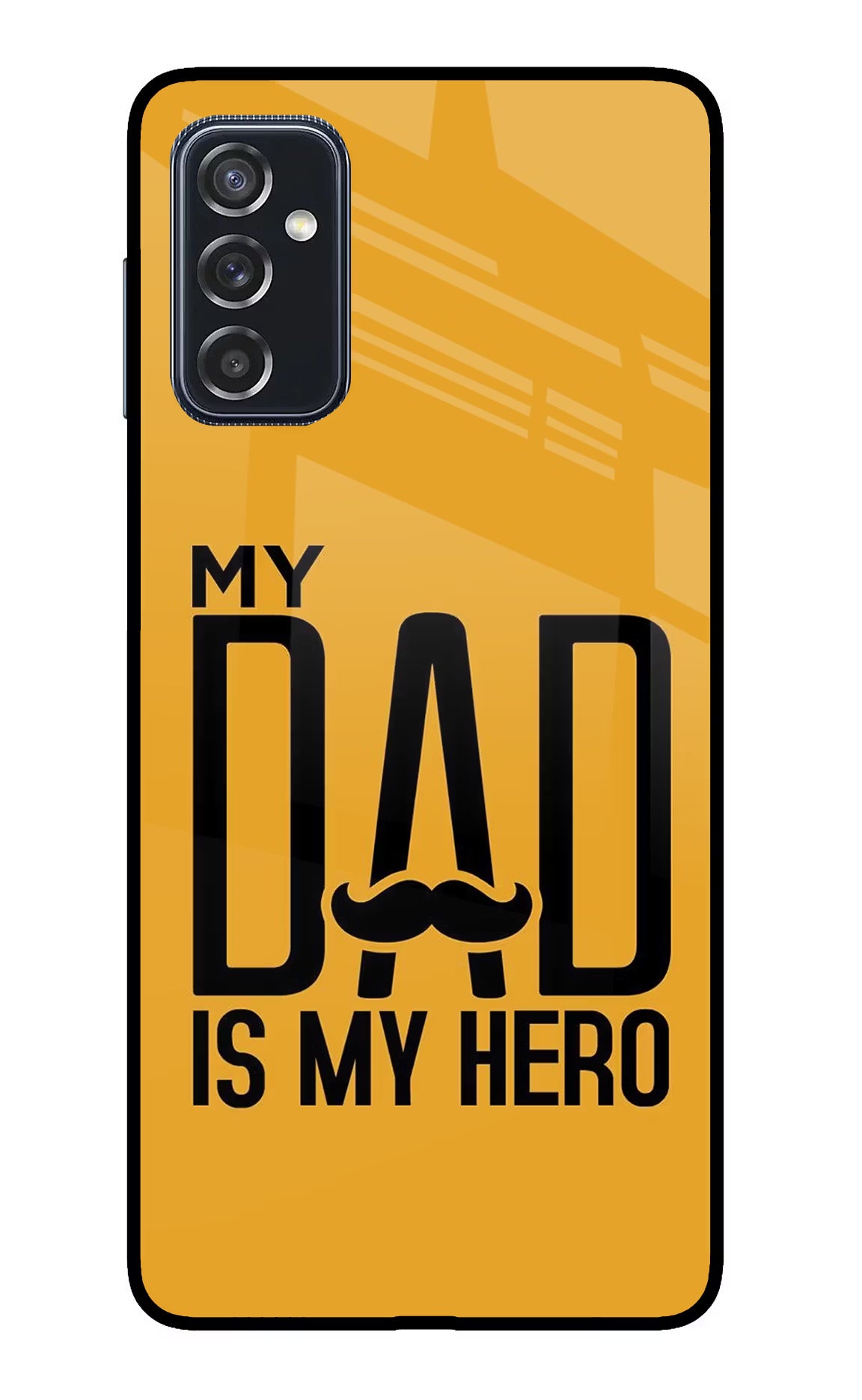 My Dad Is My Hero Samsung M52 5G Glass Case Back Cover by Casekaro