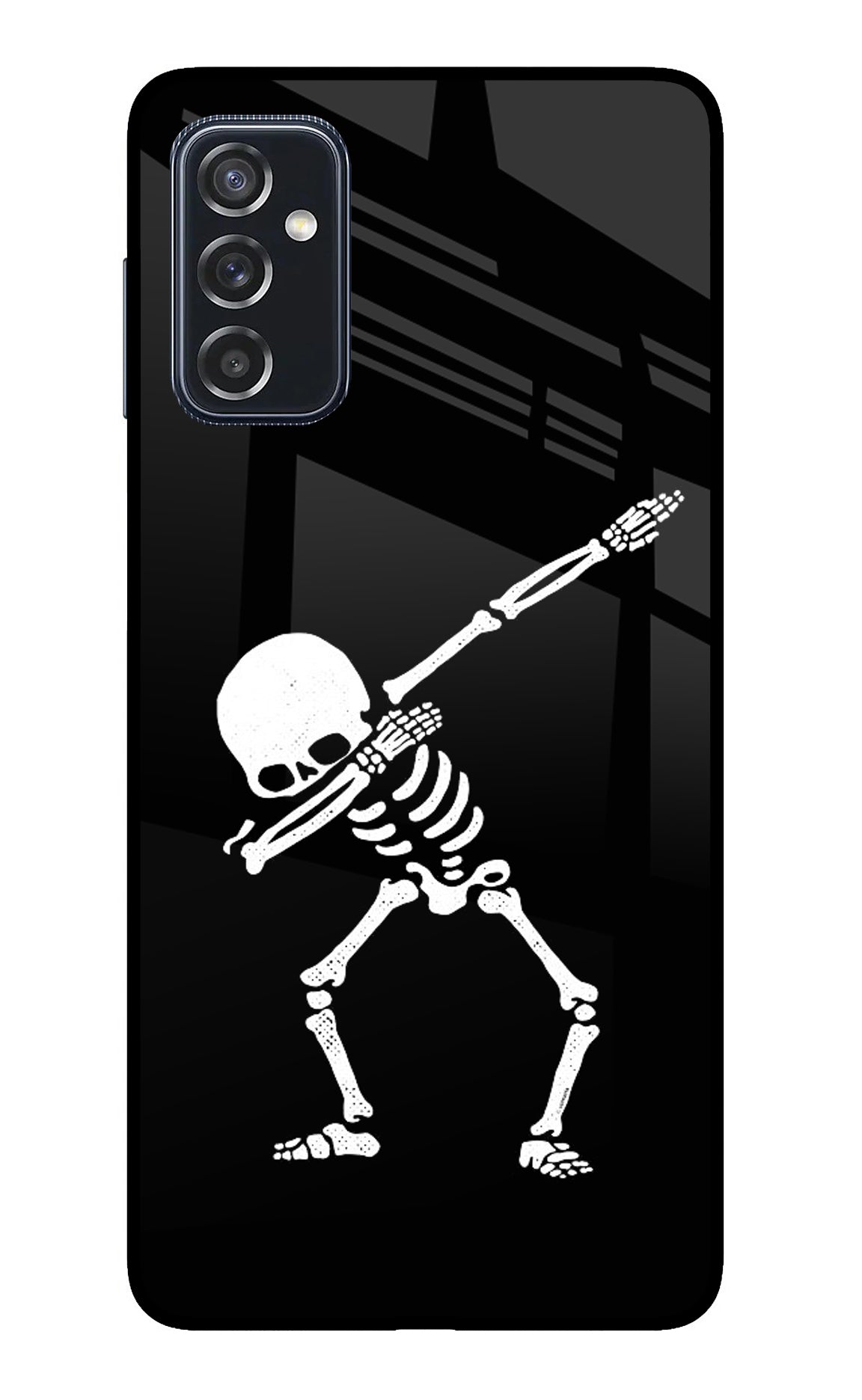 Dabbing Skeleton Art Samsung M52 5G Back Cover