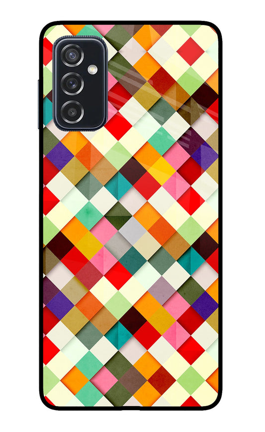 Geometric Abstract Colorful Samsung M52 5G Glass Case