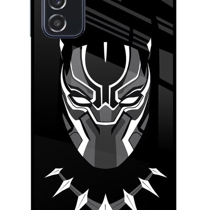 Black Panther Samsung M52 5G Glass Case Back Cover by Casekaro