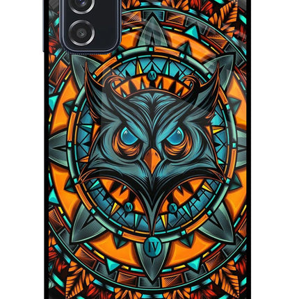 Angry Owl Art Samsung M52 5G Glass Case