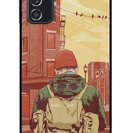 Adventurous Samsung M52 5G Glass Case Back Cover by Casekaro