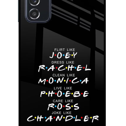 FRIENDS Character Samsung M52 5G Glass Case Back Cover by Casekaro