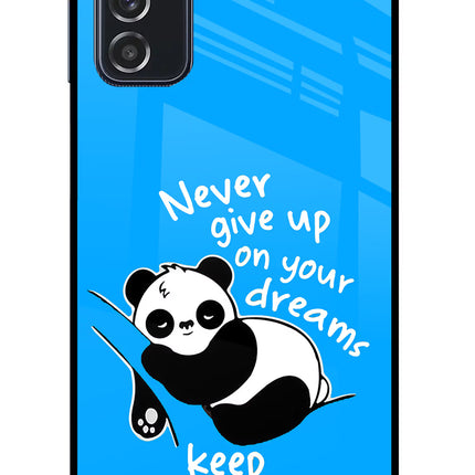 Keep Sleeping Samsung M52 5G Glass Case Back Cover by Casekaro