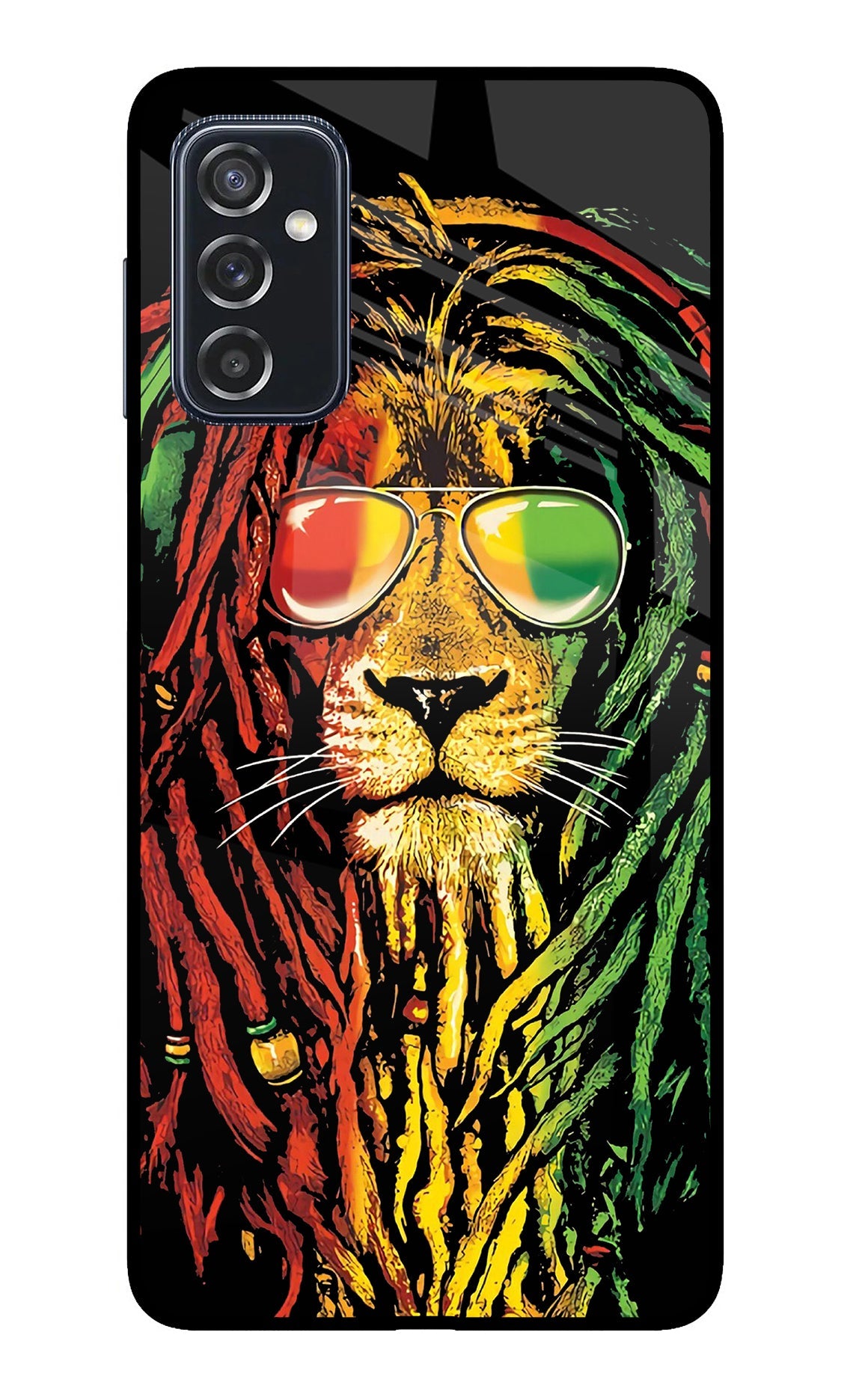 Rasta Lion Samsung M52 5G Glass Case