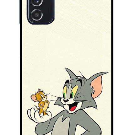 Tom & Jerry Samsung M52 5G Glass Case Back Cover by Casekaro