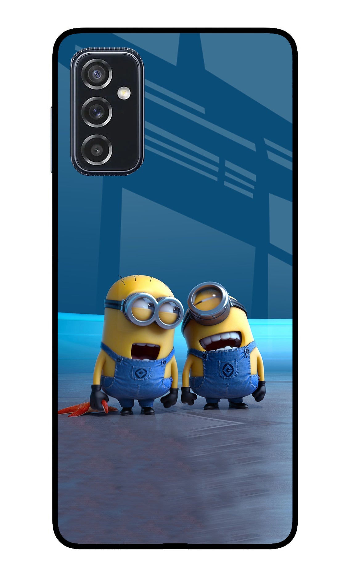 Minion Laughing Samsung M52 5G Glass Case