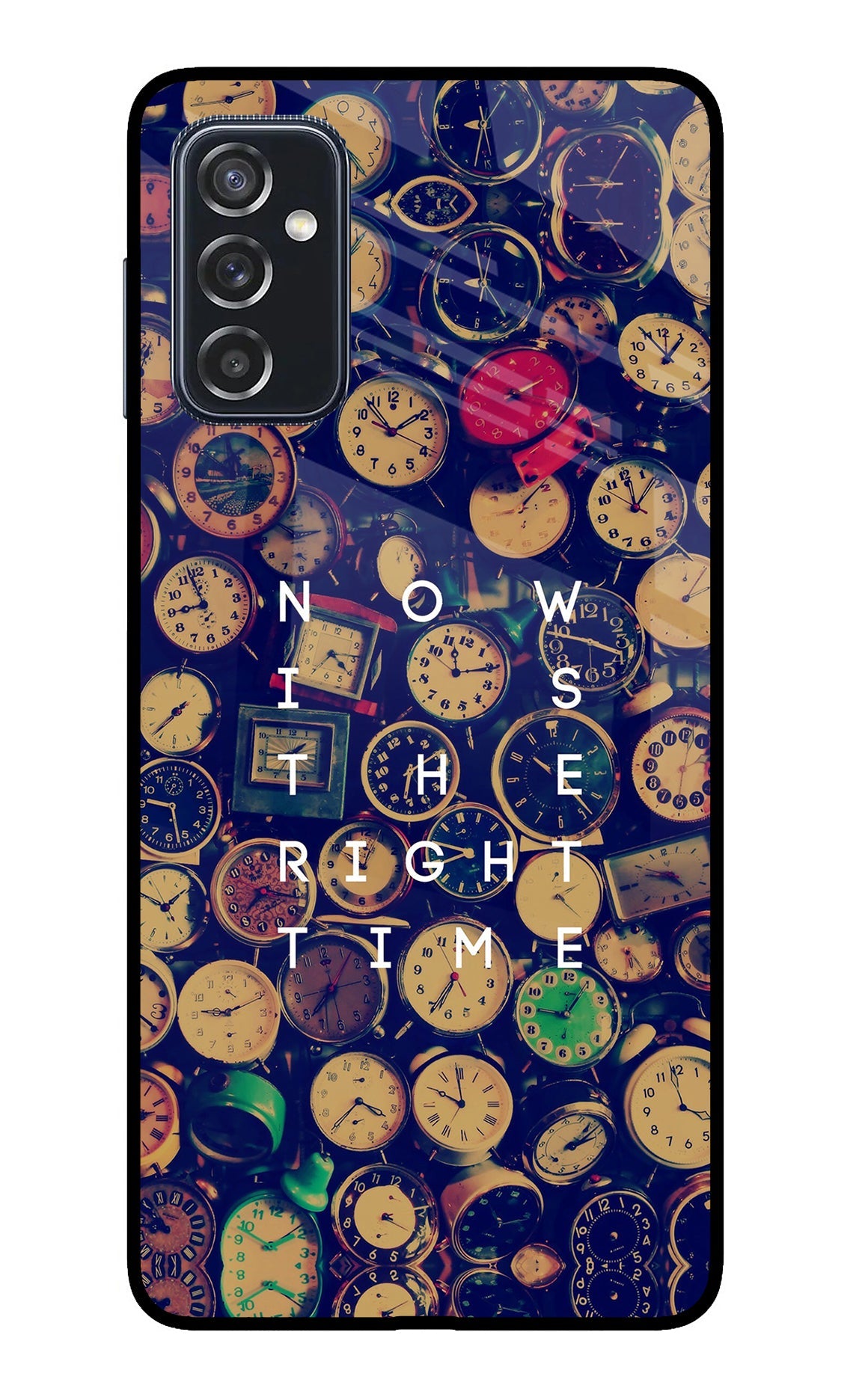 Now is the Right Time Quote Samsung M52 5G Glass Case