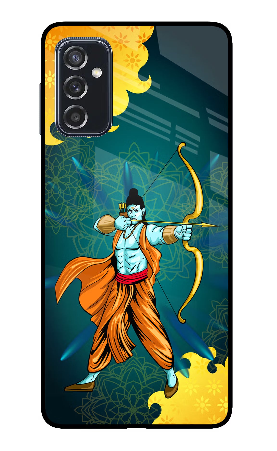 Lord Ram - 6 Samsung M52 5G Glass Case Back Cover by Casekaro