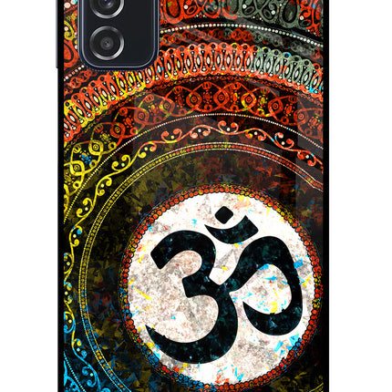 Om Cultural Samsung M52 5G Glass Case Back Cover by Casekaro