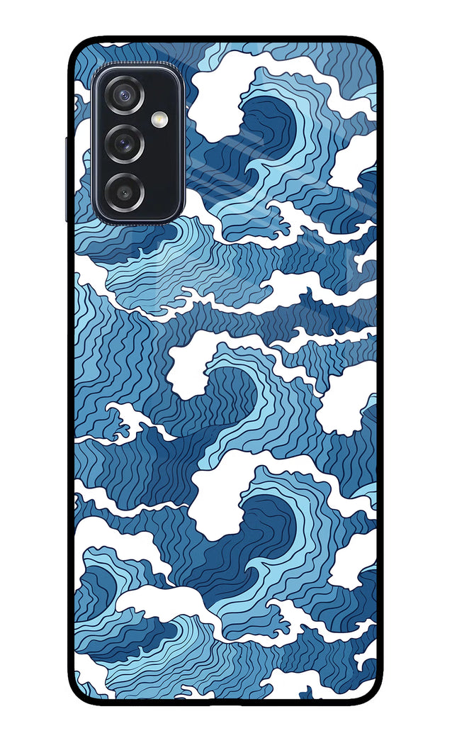Blue Waves Samsung M52 5G Glass Case