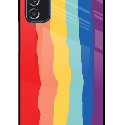 Rainbow Samsung M52 5G Glass Case Back Cover by Casekaro